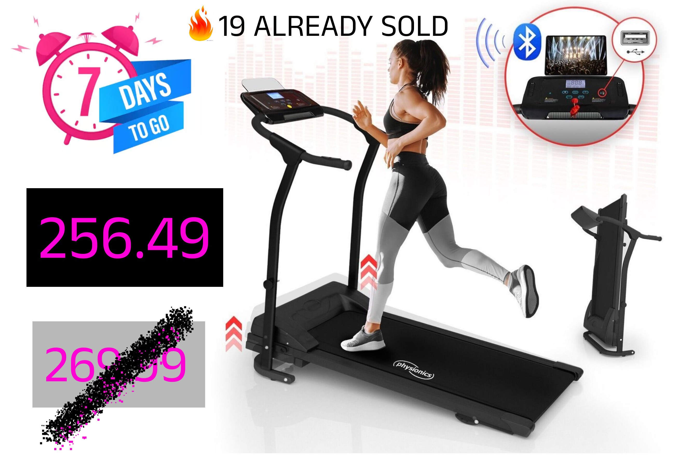 PRO GYM TREADMILL 7 DAY OFFER !!